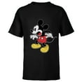 thumbnail image 1 of Disney Mickey Mouse Surprised - Short Sleeve T-Shirt for Kids - Customized-Black, 1 of 5