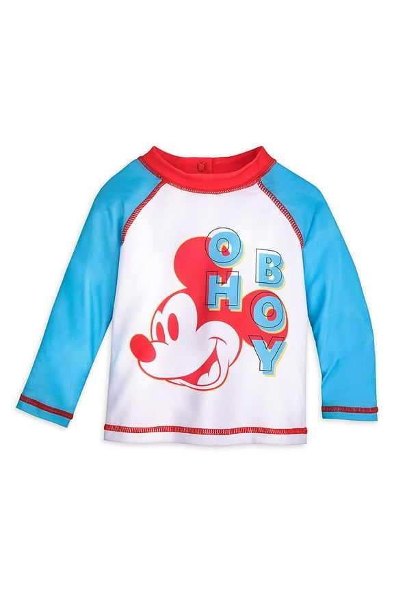 Mickey Mouse Swim Rash Guard for Baby Size 9 12 Months Swimwear Shirt Accessory