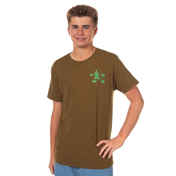 Disney Mickey Mouse T-Shirt Men's Nature Heals Outdoors Themed Tee