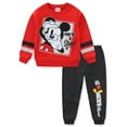 thumbnail image 1 of Disney Mickey Mouse T-Shirt Sweatshirt and Jogger Pants Set (Boys), 3 Piece Set, Sizes 2T-7, 1 of 8