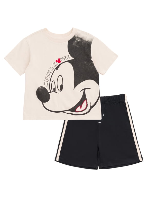 Mickey Mouse T-Shirt and Mesh Shorts Outfit Set Infant to Little Kid