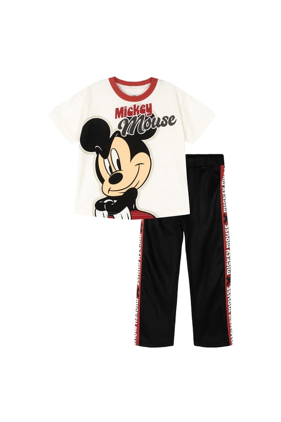 Mickey Mouse T-Shirt and Pants Outfit Set Toddler to Little Kid