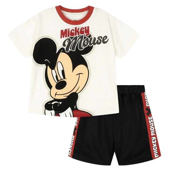 Disney Mickey Mouse T-Shirt and Shorts Outfit Set Toddler to Big Kid