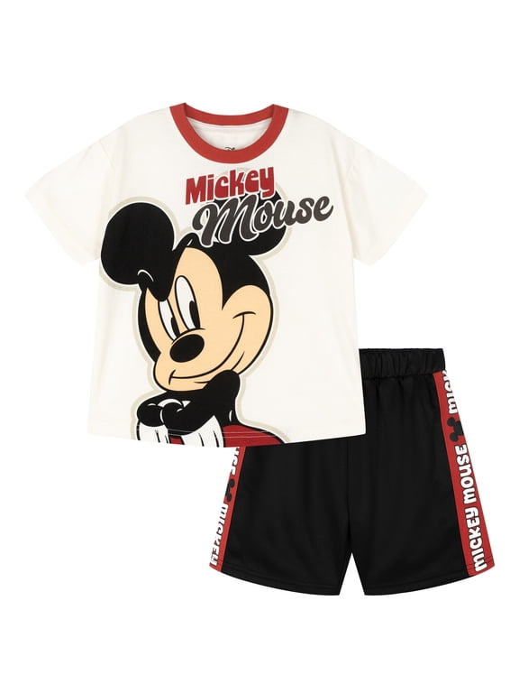 Mickey Mouse T-Shirt and Shorts Outfit Set Toddler to Big Kid