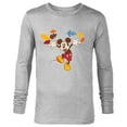 thumbnail image 1 of Disney Mickey Mouse Thanksgiving Autumn Fun - Long Sleeve T-Shirt for Men - Customized-Athletic Heather, 1 of 5
