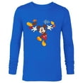 thumbnail image 1 of Disney Mickey Mouse Thanksgiving Autumn Fun - Long Sleeve T-Shirt for Men - Customized-Navy, 1 of 5
