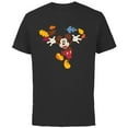 thumbnail image 1 of Disney Mickey Mouse Thanksgiving Autumn Fun - Short Sleeve Cotton T-Shirt for Adults - Customized-Black, 1 of 5