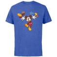thumbnail image 1 of Disney Mickey Mouse Thanksgiving Autumn Fun - Short Sleeve Cotton T-Shirt for Adults - Customized-Royal Heather, 1 of 5
