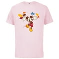 thumbnail image 1 of Disney Mickey Mouse Thanksgiving Autumn Fun - Short Sleeve Cotton T-Shirt for Adults - Customized-Soft Pink, 1 of 5