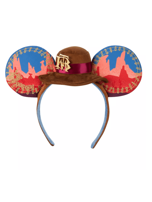 50th Mickey The Main Attraction Big Thunder Railroad Ear Headband New