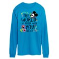 thumbnail image 1 of Disney - Mickey Mouse - The World Is Better With You In It - Men's Long Sleeve T-Shirt, 1 of 1