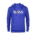 thumbnail image 1 of Disney Mickey Mouse Thumbs Up Best Boss Ever Employer Gift- Pullover Hoodie for Adults - Customized-Royal, 1 of 5