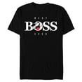 thumbnail image 1 of Disney Mickey Mouse Thumbs Up Best Boss Ever Employer Gift- Short Sleeve Blended T-Shirt for Adults - Customized-Black, 1 of 5
