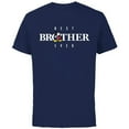 thumbnail image 1 of Disney Mickey Mouse Thumbs Up Best Brother Ever Family- Short Sleeve Cotton T-Shirt for Adults - Customized-Navy, 1 of 5
