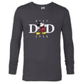 thumbnail image 1 of Disney Mickey Mouse Thumbs Up Best Dad Ever Father’s Day - Long Sleeve T-Shirt for Men - Customized-Charcoal Heather, 1 of 5