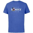 thumbnail image 1 of Disney Mickey Mouse Thumbs Up Best Family Ever Vacation Trip- Short Sleeve Cotton T-Shirt for Adults - Customized-Royal Heather, 1 of 5