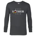 thumbnail image 1 of Disney Mickey Mouse Thumbs Up Best Father Ever Father’s Day - Long Sleeve T-Shirt for Men - Customized-Charcoal Heather, 1 of 5