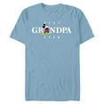 thumbnail image 1 of Disney Mickey Mouse Thumbs Up Best Grandpa Ever Father’s Day - Short Sleeve Blended T-Shirt for Adults - Customized-Ocean Blue, 1 of 5