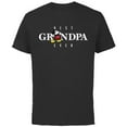 thumbnail image 1 of Disney Mickey Mouse Thumbs Up Best Grandpa Ever Father’s Day - Short Sleeve Cotton T-Shirt for Adults - Customized-Black, 1 of 5