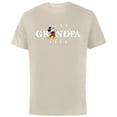 thumbnail image 1 of Disney Mickey Mouse Thumbs Up Best Grandpa Ever Father’s Day - Short Sleeve Cotton T-Shirt for Adults - Customized-Natural, 1 of 5