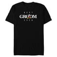 thumbnail image 1 of Disney Mickey Mouse Thumbs Up Best Groom Ever Wedding- Short Sleeve Blended T-Shirt for Adults - Customized-Black, 1 of 5