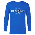 thumbnail image 1 of Disney Mickey Mouse Thumbs Up Best Husband Ever Family- Long Sleeve T-Shirt for Men - Customized-Navy, 1 of 5