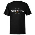 thumbnail image 1 of Disney Mickey Mouse Thumbs Up Best Nephew Ever Family- Short Sleeve T-Shirt for Kids - Customized-Black, 1 of 5