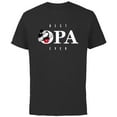 thumbnail image 1 of Disney Mickey Mouse Thumbs Up Best Opa Ever Father’s Day - Short Sleeve Cotton T-Shirt for Adults - Customized-Black, 1 of 5