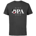 thumbnail image 1 of Disney Mickey Mouse Thumbs Up Best Opa Ever Father’s Day - Short Sleeve Cotton T-Shirt for Adults - Customized-Charcoal, 1 of 5