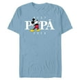thumbnail image 1 of Disney Mickey Mouse Thumbs Up Best Papá Ever Día del Padre - Short Sleeve Blended T-Shirt for Adults - Customized-Ocean Blue, 1 of 5
