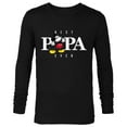 thumbnail image 1 of Disney Mickey Mouse Thumbs Up Best Papa Ever Father’s Day - Long Sleeve T-Shirt for Men - Customized-Black, 1 of 5