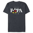 thumbnail image 1 of Disney Mickey Mouse Thumbs Up Best Papa Ever Father’s Day - Short Sleeve Blended T-Shirt for Adults - Customized-Navy Heather, 1 of 5