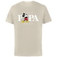 thumbnail image 1 of Disney Mickey Mouse Thumbs Up Best Papa Ever Father’s Day - Short Sleeve Cotton T-Shirt for Adults - Customized-Natural, 1 of 5