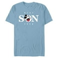 thumbnail image 1 of Disney Mickey Mouse Thumbs Up Best Son Ever Family- Short Sleeve Blended T-Shirt for Adults - Customized-Ocean Blue, 1 of 5