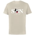 thumbnail image 1 of Disney Mickey Mouse Thumbs Up Best Son Ever Family- Short Sleeve Cotton T-Shirt for Adults - Customized-Natural, 1 of 5