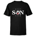 thumbnail image 1 of Disney Mickey Mouse Thumbs Up Best Son Ever Family- Short Sleeve T-Shirt for Kids - Customized-Black, 1 of 5