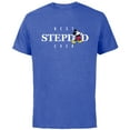 thumbnail image 1 of Disney Mickey Mouse Thumbs Up Best Stepdad Ever Father’s Day - Short Sleeve Cotton T-Shirt for Adults - Customized-Royal Heather, 1 of 5