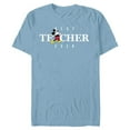 thumbnail image 1 of Disney Mickey Mouse Thumbs Up Best Teacher Ever Teacher Gift- Short Sleeve Blended T-Shirt for Adults - Customized-Ocean Blue, 1 of 5