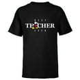 thumbnail image 1 of Disney Mickey Mouse Thumbs Up Best Teacher Ever Teacher Gift- Short Sleeve T-Shirt for Kids - Customized-Black, 1 of 5