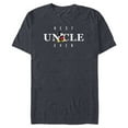 thumbnail image 1 of Disney Mickey Mouse Thumbs Up Best Uncle Ever Father’s Day - Short Sleeve Blended T-Shirt for Adults - Customized-Navy Heather, 1 of 5