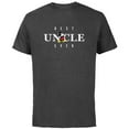 thumbnail image 1 of Disney Mickey Mouse Thumbs Up Best Uncle Ever Father’s Day - Short Sleeve Cotton T-Shirt for Adults - Customized-Charcoal, 1 of 5