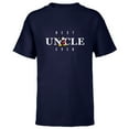 thumbnail image 1 of Disney Mickey Mouse Thumbs Up Best Uncle Ever Father’s Day - Short Sleeve T-Shirt for Kids - Customized-Navy, 1 of 5