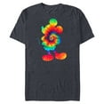 thumbnail image 1 of Disney Mickey Mouse Tie Dye Silhouette - Short Sleeve Blended T-Shirt for Adults - Customized-Navy Heather, 1 of 5