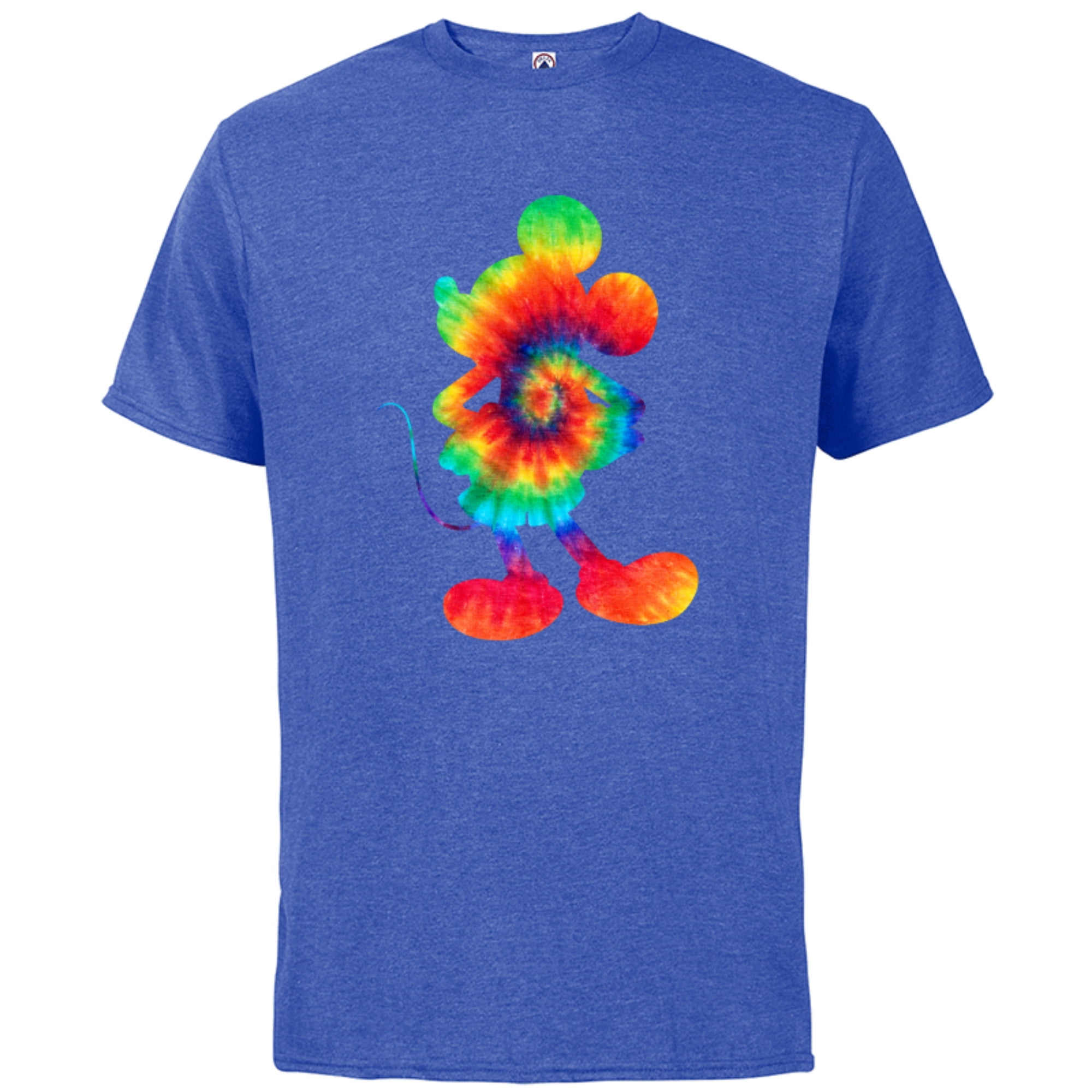 Babyhug Disney Cotton Knit Half Sleeves Tie & Dye T-Shirt Mickey Mouse Print- Blue main image 1