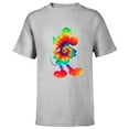thumbnail image 1 of Disney Mickey Mouse Tie Dye Silhouette - Short Sleeve T-Shirt for Kids - Customized-Athletic Heather, 1 of 5