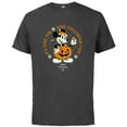 thumbnail image 1 of Disney Mickey Mouse Time for Halloween Fun Pumpkin Costume - Short Sleeve Cotton T-Shirt for Adults - Customized-Charcoal Heather, 1 of 5