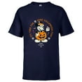 thumbnail image 1 of Disney Mickey Mouse Time for Halloween Fun Pumpkin Costume - Short Sleeve T-Shirt for Kids - Customized-Athletic Navy, 1 of 5