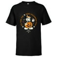 thumbnail image 1 of Disney Mickey Mouse Time for Halloween Fun Pumpkin Costume - Short Sleeve T-Shirt for Kids - Customized-Black, 1 of 5