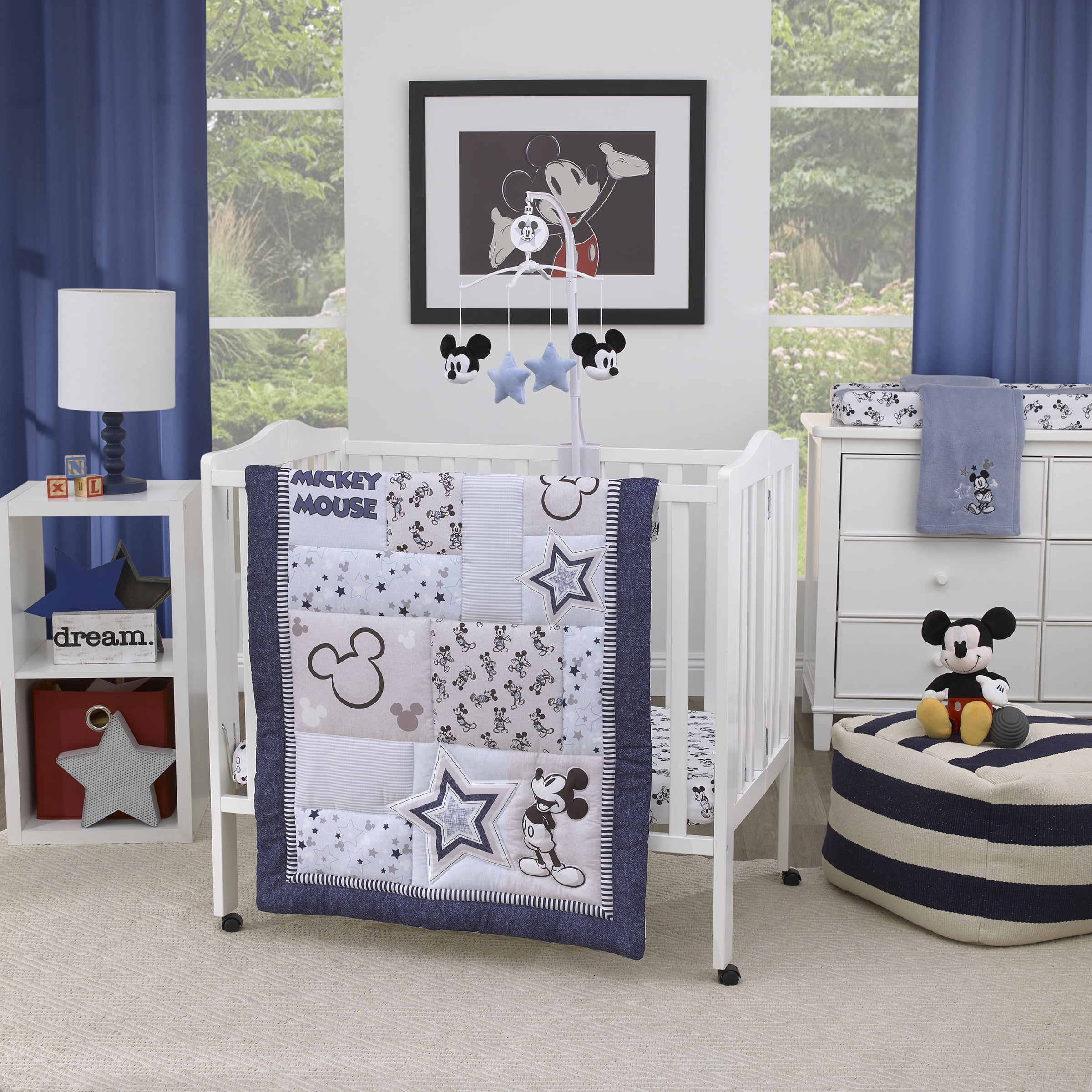 Mickey mouse crib bumper hotsell