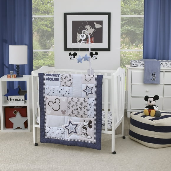 Disney Mickey Mouse Timeless Mickey 3-PC Mini Crib Set